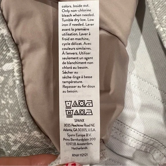 SPANX Ankle Jean-ish Leggings Speckled Grey Skinny Slimming - Picture 10 of 10